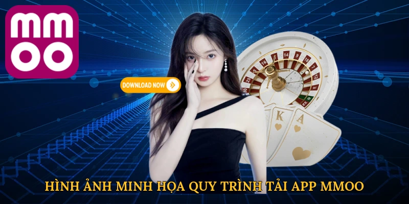 Hình ảnh minh họa quy trình tải app MMOO